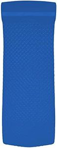TRC Recreation Super Soft 2” Thick Vinyl Coated Foam Outdoor Swimming Pool Float Mat Adult Lounger with Built-in Roll Pillow, Indigo Blue