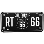 FameUs - California - Route 66. Car/Wall/Door, Printed On Both Sides Sticker, Color - White & Black Sticker in 300 GSM Paper 7.6 x 3.6 Inches