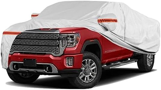 TUCAREST 6 Layers Full Car Cover for Pickup/Truck - Waterproof, Insulated, Anti-UV, Snow-Proof, Anti-Wind, All-Weather, Thickened Protection, up to 260 in