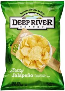 Deep River Snacks Kettle Potato Chips, Zesty Jalapeno, 1-Ounce (Pack of 80), Gluten Free, Non GMO