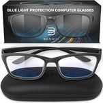 Stylish Blue Light Blocking Glasses for Women & Men – Helps Ease Digital Eye Strain & Headache from Computers, Phones w/Case