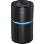 AROEVE Air Purifiers for Home Large Room Up to 1095 Sq Ft Air Cleaner Coverage High-Efficiency HEPA Remove Dust, Pet Dander, Pollen for Office, Bedroom, MK03- Black