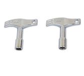 Tone Deaf Music Pair of Drum Tuning Keys (pack of 2-1x Hex, 1x Square)