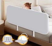 strenkitech Foldable Toddler Bed Rails for Crib- Universal Fit for Twin, Queen, Full, King Size Beds- Easy to Assemble- Safe Guardrail Bed Rail for Toddlers and Elderly (59inch)