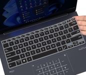 CaseBuy Keyboard Cover for 2023 ASUS ZenBook 14X OLED UX3404 UX3404VA Q410VA Q420 Q420VA, Zenbook 14 Flip OLED UP3404, Zenbook Pro 14 OLED UX6404 Laptop(NOT Fit 2024) -Black