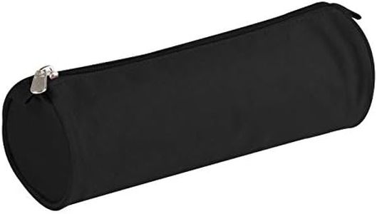 Clairefontaine 8113C - Grande Trousse Scolaire Ronde Basic Ø7x22 cm, Noir