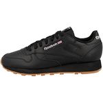 Reebok Mens Classic Leather Sneakers, Cblack Pugry5 Rbkg03, 8 UK