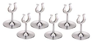 FINALITY 4" Stainless Steel U Shaped Table Number Place Card Holder Menu Stand for Wedding Restaurant (14)