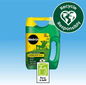 Miracle-Gro 4-in-1 Lawn Treatment – Weed, Feed & Moss Control