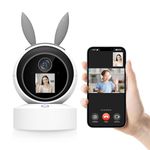 Uniter 2.5K Indoor Security Camera with Screen, 360° Pan/Tilt Baby Monitor with Camera and Audio, Pet Camera with Phone app 2-Way Audio, 5GHz WiFi Camera with Motion Tracking, Auto Tracking