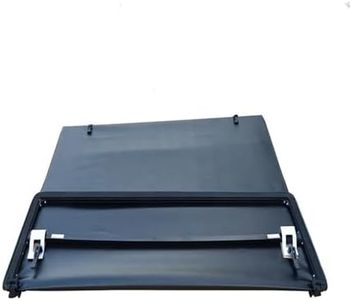 DACOLWZING Pickup Truck PVC Soft Tri-fold Tonneau Cover Bed Covers Compatible for Hilux Vigo Revo Rocco Isuzu Dmax Navara Np300 Ranger