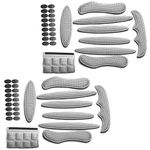 MTGHYAYA Helmet Padding Kit, Universal Bicycle Replacement Foam Pads Set Helmet Cushions for Bike Cycling Motorcycle Helmet (Set of 2 Grey)
