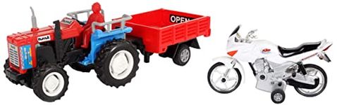 CENTY Adult Toys Trolley Tractor (Colors May Vary) Plastic Karizma Bike (Colors May Vary)