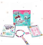 STICKI Rolls Sticki Bands - Wearable & Shareable Sticker Toy Bracelet | Includes 70 Mini Stickers | 2 Mystery Reveal Sticki Rolls | Over 1000 Sticker Designs to Discover and Collect! (Pink)