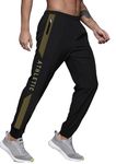 JUGULAR Men's Regular Fit Cotton Track Pants for Gym, Running, Jogging, Yoga with Zipper Pockets (in, Alpha, XL, MULTICOLOR1)