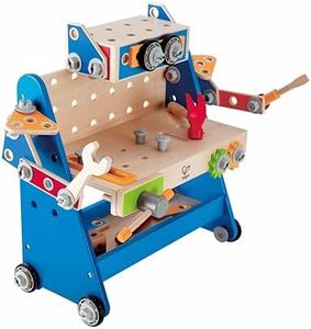 Hape Build-a-Robot Wooden Tool Workbench Pretend Play Construction Builder Set