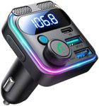 JOYROOM Bluetooth 5.3 FM Transmitter Car Adapter [Stronger Dual Mics & HiFi Deep Bass Sound] 48W PD & QC 3.0 USB C Car Charger Cigarette Lighter Adapter Hands-Free Calling Radio Support USB Drive