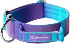 Spark Paws Tactical Dog Collar - Premium Quality Collar, Robust and Durable Design for Large, Strong Breeds - Pitbulls, Boxers - 90s Retro - L