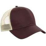 Beechfield Chocolate/Caramel Mesh Baseball Cap One Size