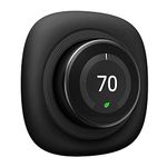 Fintie Wall Plate Cover for Google Nest Learning Thermostat 3rd 2nd 1st Generation Fingerprint Resistant Bracket Mount [ Not Compatible with Nest E and Nest Thermostat 2020] (Matte Black)