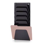 Officemate Wall File Holder, Letter/Legal, 7 Pockets, Black (21505)