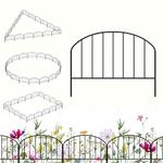 35 Panels Small Decorative Garden Fence Border, Garden Fence Animal Barrier 12.4"(H) x 48.5ft(L), Landscape Fencing for Lawn Front Yard Patio, Tree Flower Bed Fence Metal Fence Border