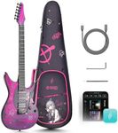 Enya Electric Guitar Inspire 39" Smart Electric Carbon Fiber Guitarra with 15W Wireless Speaker, 20 Distinct Tones, Onboard Presets, Charging Cable, Adjusting Wrench, and Gig Bag