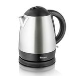 Swan SK31020N Brushed Stainless Steel Jug Kettle, Cordless Design, 2000W, 1 Litre, Silver