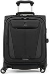 Travelpro Maxlite 5 Softside Spinner Suitcase 4 Wheels Expandable, Ultra-Lightweight and Durable, Travel Luggage 5 Years Warranty (Carry-on (22" - 39L), Black)