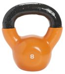 SPRI Deluxe Vinyl Kettlebell (Orange, 8-Pound)