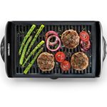 Chefman Electric Smokeless Indoor Grill w/Non-Stick Cooking Surface & Adjustable Temperature Knob from Warm to Sear for Customized BBQ Grilling, Dishwasher Safe Removable Water Tray, Black, 150 SQ