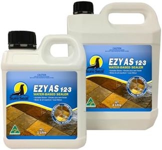 Sure Seal EZY-AS-123-1 Litre Water-Based Sealer, Stone Sealer for Outdoor Surfaces, Variable Sheen, Full Gloss Finish