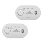 Twin Pack Kidde K5CO Carbon Monoxide Alarm Ten Year Life with AA Batteries Included