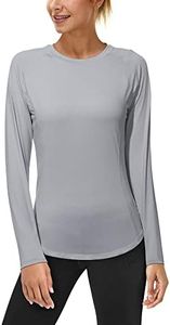 Roadbox Women's Long Sleeve UV Sun Shirts UPF 50+ Workout Swim Rash Guard Tops