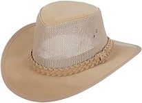Dorfman Pacific Co. Men's Soaker Hat with Mesh Sides, Natural, M