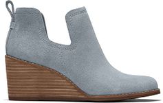 Women's TOMS Kallie Wedge Bootie, Stone Grey, 8 UK