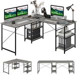 Giantex L-Shaped Desk with Storage 