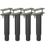 4PCS Adjustable Bed Support Legs Center Support Leg for Bed Frame,Bed Frame Replacement Legs Metal Furniture Support Legs for Bed,Sofa,Cabinet,Wooden Slats,Mattresses(5.1" to 9.6")