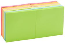 Amazon Basics Sticky Notes, 3 x 3-Inch, Assorted Colors, 12-Pack