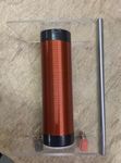 BEXCO Air core solenoid laboratory type induction coil with iron rod for phyiscs lab experiments