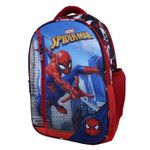 Heart Home School Bag For Girls, Boys|Marvel Spidermen Print Kids School Bag|4 Compartment With Durable Zip (Black)