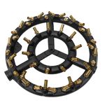 COOKAMP Propane Jet Burner with 44 Brass Tips for Camping Stove and Turkey Cooking GB-44 LP(Propane Gas 44 Tips)