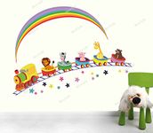 Sticker Hub Kids Jungle Animals Wall Decals Wall Stickers for Baby Toddler Boys & Girls Rooms BS126