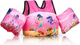 Toddler Swim Vest, Kids Floaties for 20-30-50-66 Pounds Boys & Girls, Pool Jumper Floats with Water Wings for 2-6Years Old Toddlers.