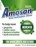 Amosan Oral Antiseptic Rinse - Spearmint