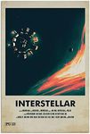 Interstellar Poster,Classic Movie Posters,Canvas Wall Art For Living Room Decor Aesthetic Vintage Posters & Prints Home Sign Inspirational Classroom Modern Pink Rap Unframed 16x24 inches