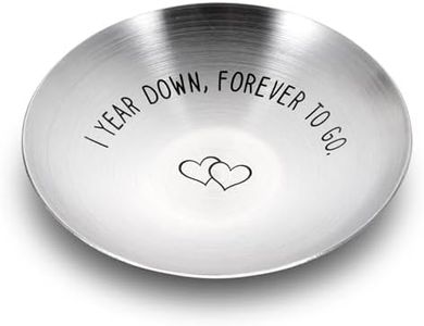 1 Year Anniversary for Him Her One Year Paper Anniversary Ring Holder First Anniversary Wedding Gifts for Husband Wife 1st Anniversary Dating Gift for Couples Boyfriend Girlfriend Birthday Christmas