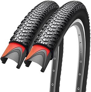 27.5x2.10 inch Bike Tires Pair Mountain Bike Tires 60 TPI Foldable Kevlar High Grade Made Bicycle Tires (27.5x2.10) Pack of 2