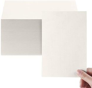 Geosar 200 Sheets Linen Cardstock 4 x 6 Inches Invitation Cardstock Heavyweight Printer Paper Cardstock 92lb 250GSM Card Stock for Printer Index Cards Cover Postcards Blank Note (Cream)
