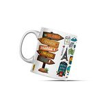 MAGIOO Traveller Adventure Lover Coffee Mug for Friends and Loveable one Cup White 11 Oz (A1) (D-2)